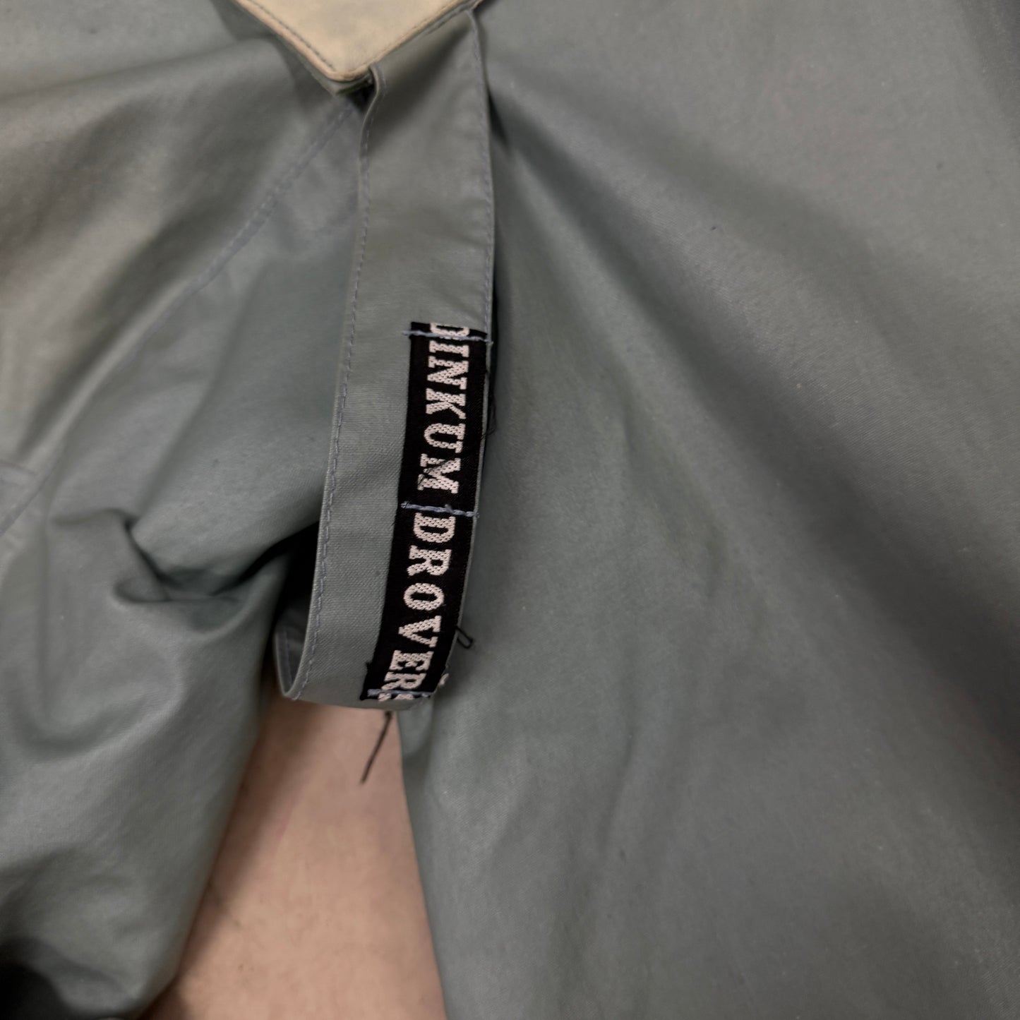Dinkum Drovers Peter Stripes Drovers Coat Native Fauna Lined Teal Weatherproof Made In Australia Coat OS