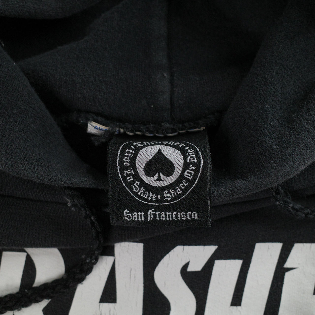 Thrasher Skateboard Magazine Black 2XL Hoodie Used Vintage
