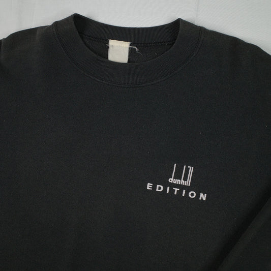 Vintage Dunhill Edition 90s Black Pullover Sweater Crewneck Mens Large