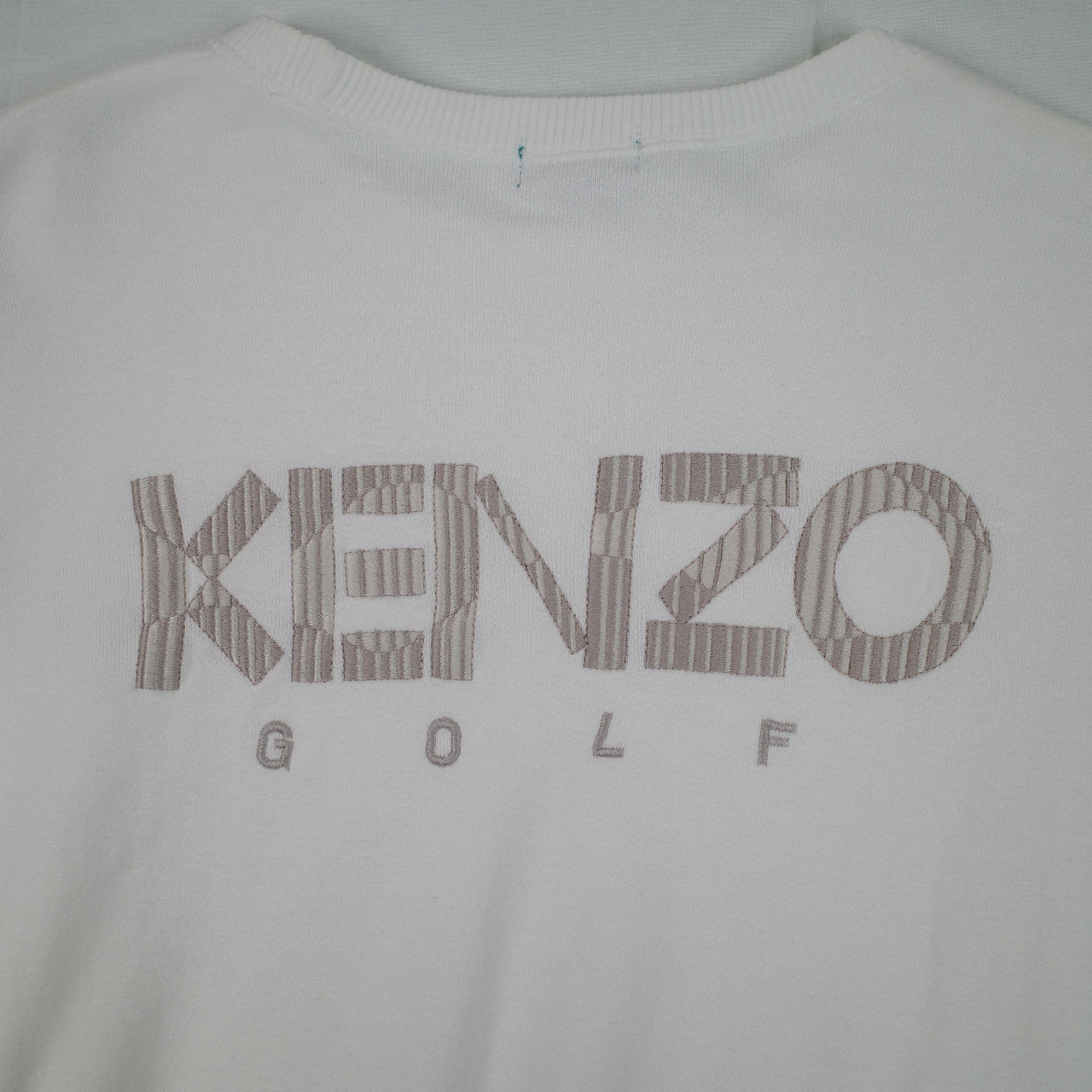 Kenzo Golf Crewneck White Mens Small