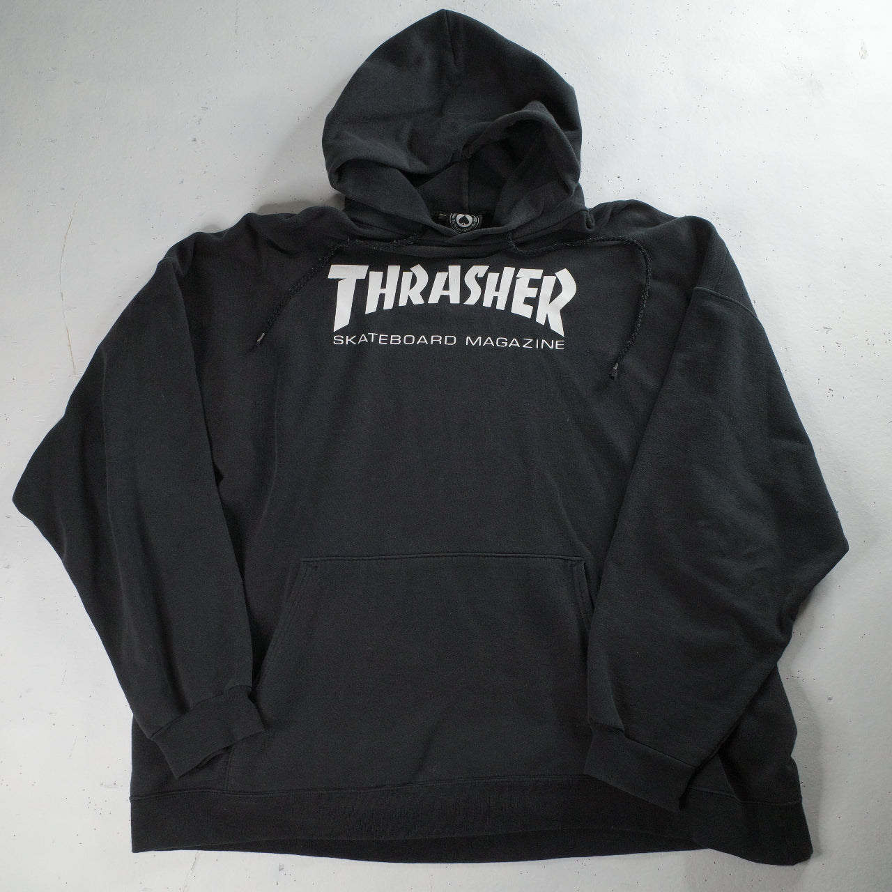 Thrasher Skateboard Magazine Black 2XL Hoodie Used Vintage