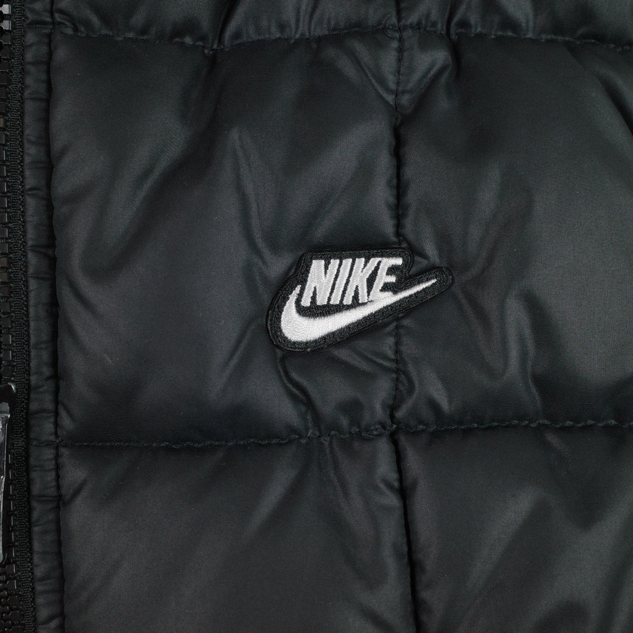 Vintage Nike Sportswear Puffer Vest Quilted Grey Tag Womens Small