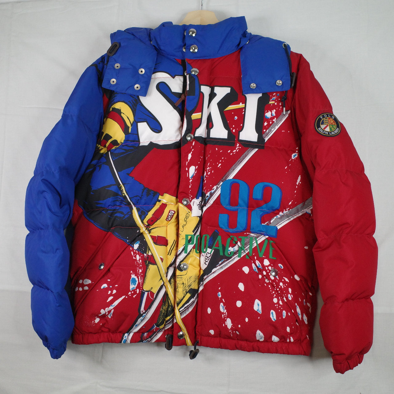 Polo Ralph Lauren Alpine Suicide Downhill Ski Down Puffer Jacket Mens Medium NWT RARE
