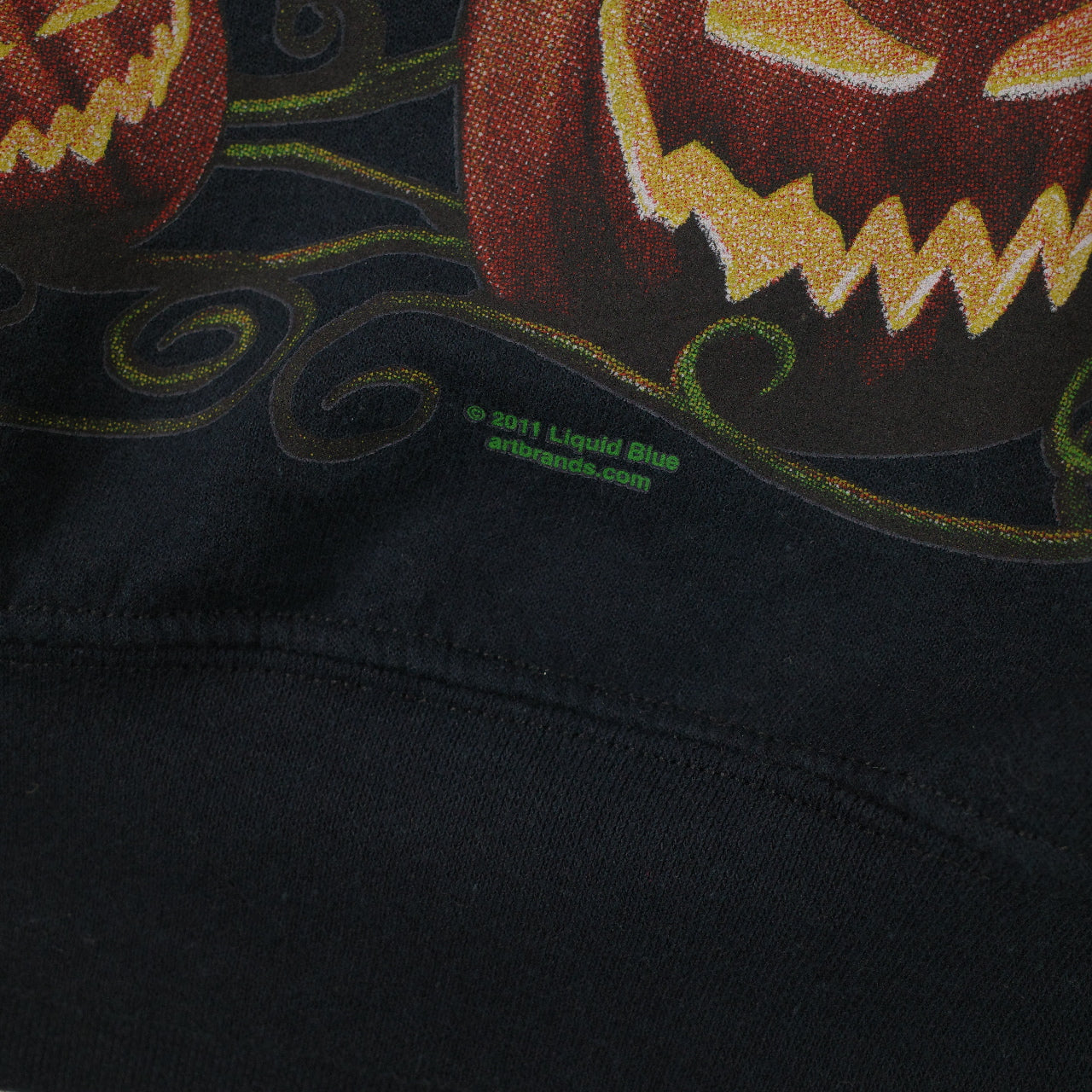 Halloween Spooky Pumpkin Graphic Print Crewneck Sweater Mens Medium