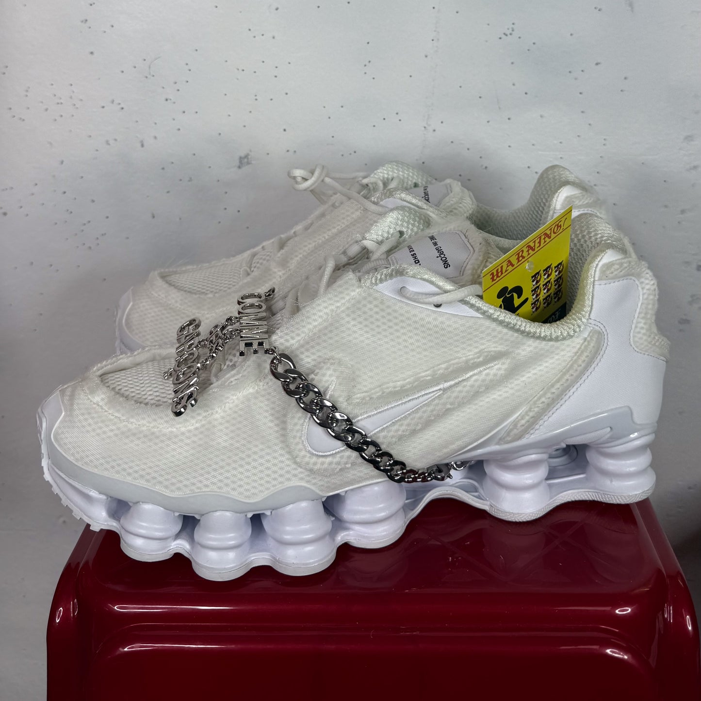 Comme Des Garcon Shox TL "White" Mens US9.5 Womens US11
