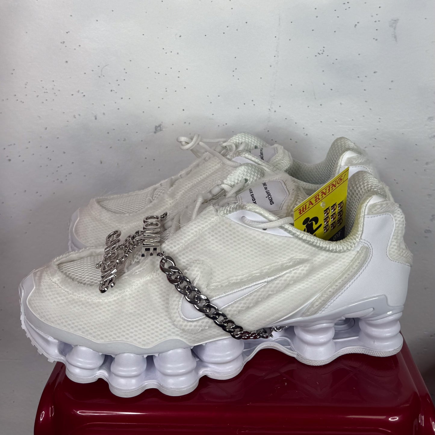 Comme Des Garcon Shox TL "White" Mens US9.5 Womens US11