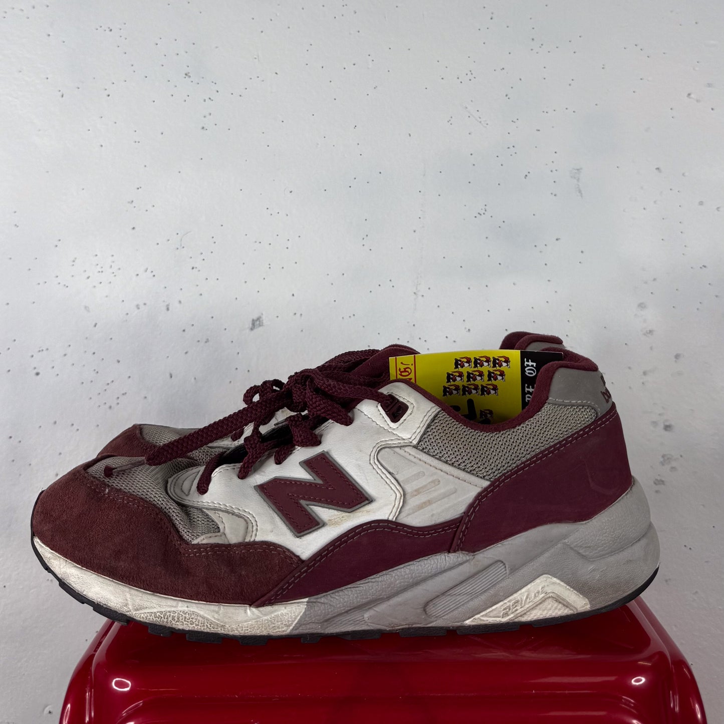 New Balance 580 Maroon White used Mens US11