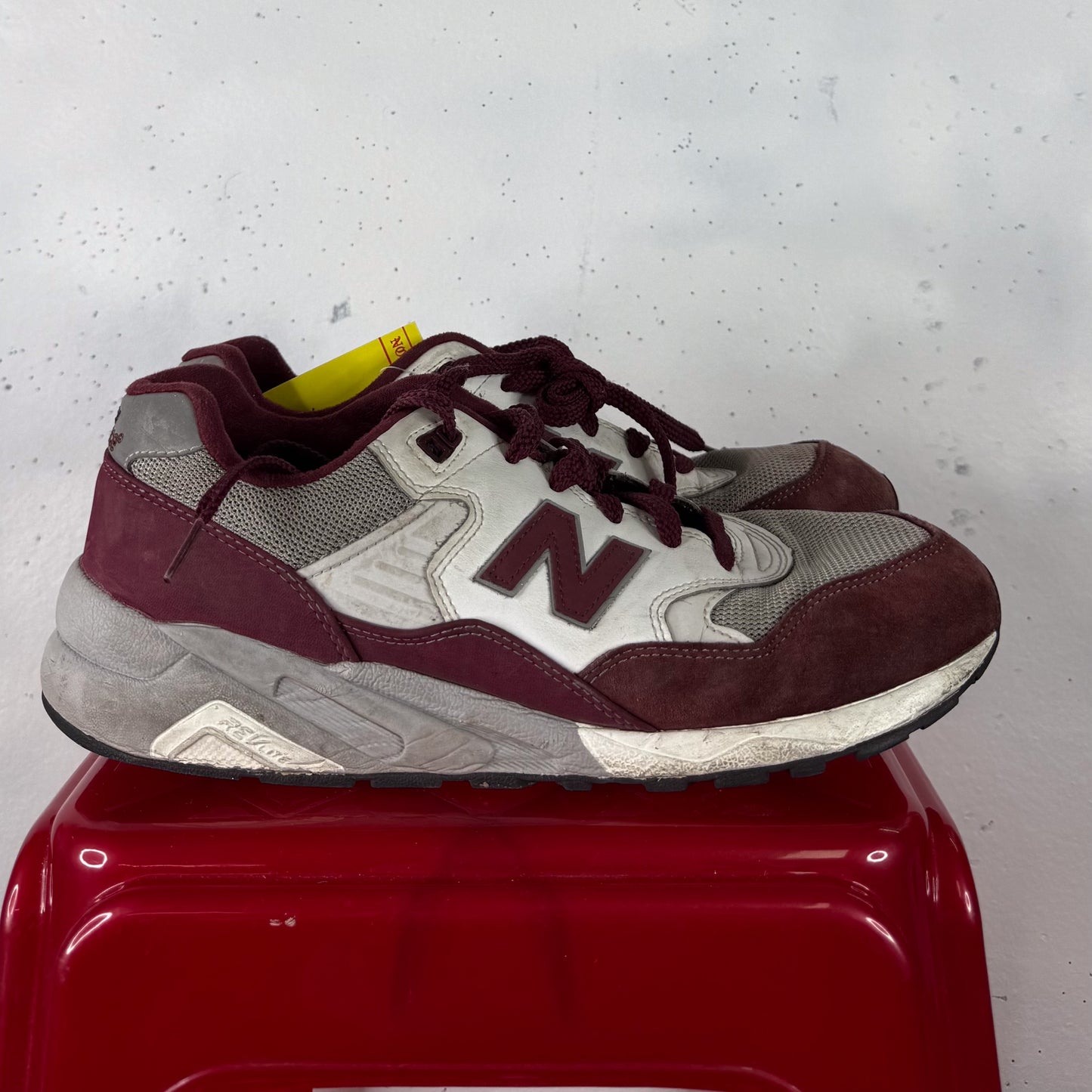 New Balance 580 Maroon White used Mens US11