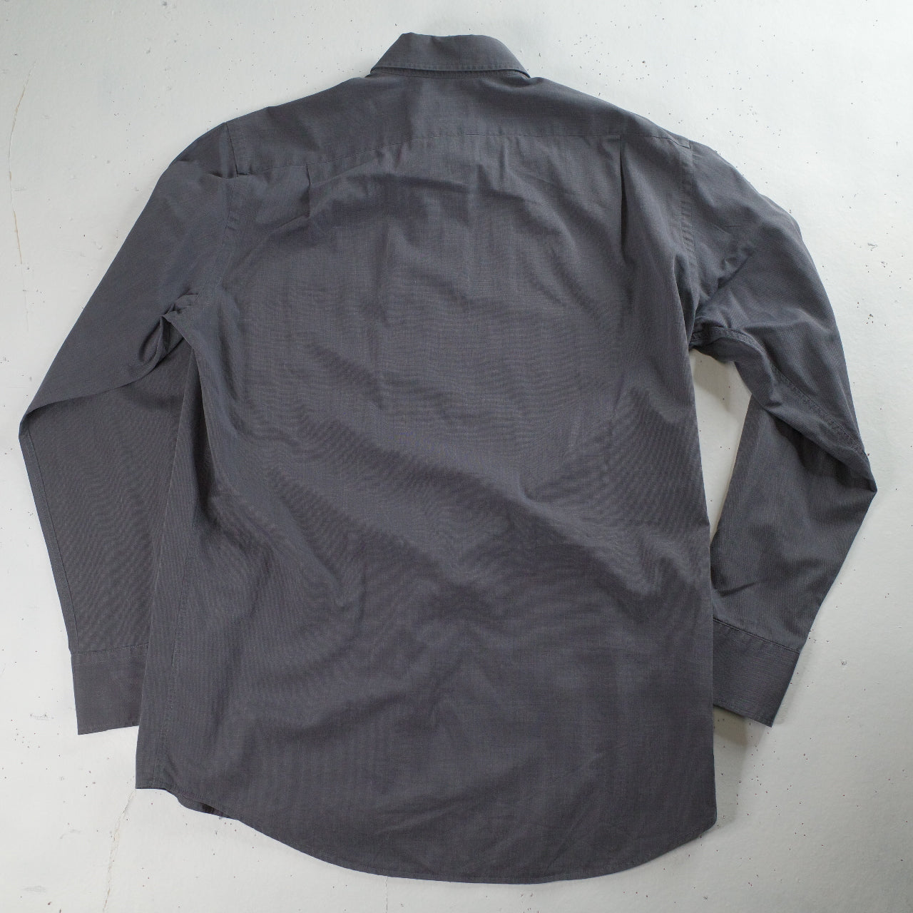 Vintage Lacoste Business Shirt Mens 40 Gray Button Down