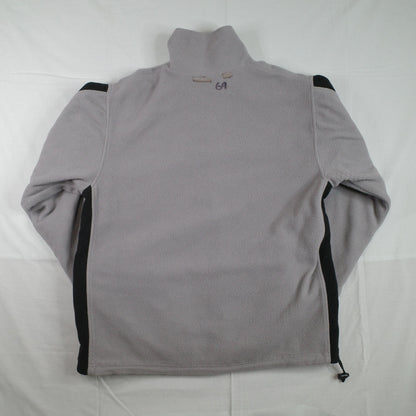 Fila Reversible Fleece Nylon Grey Faded Pink Jacket Mens Medium
