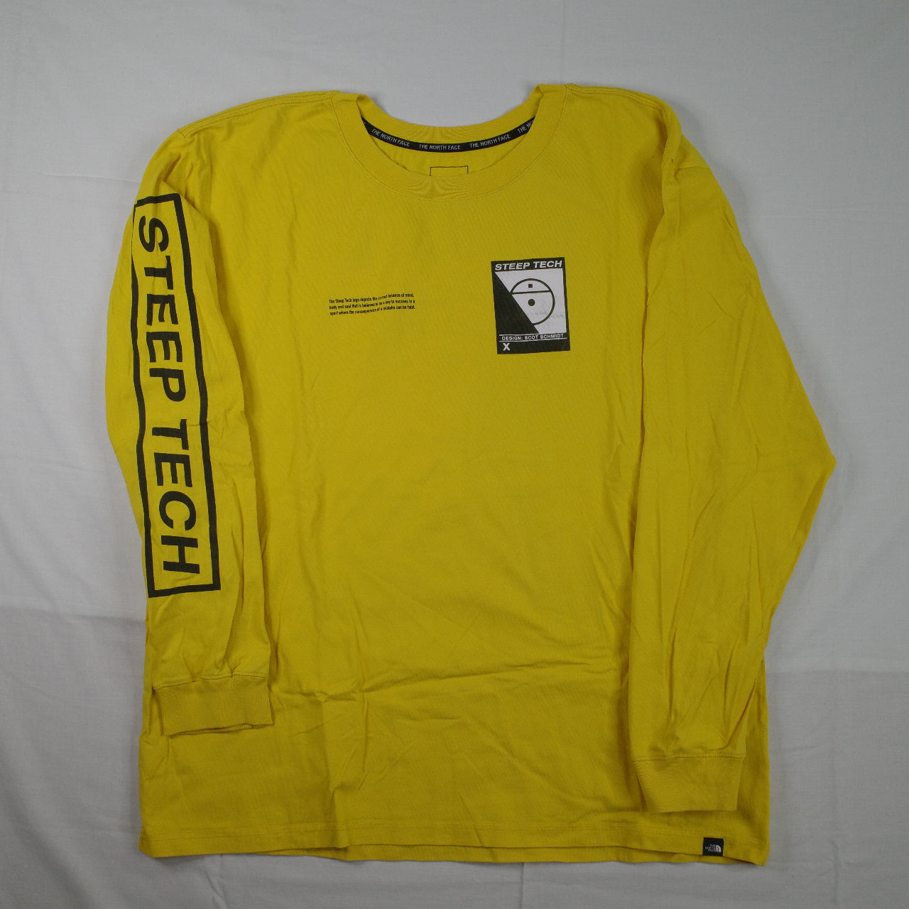 The Northface U Steep Tech Lighting Long Sleeve Yellow Mens XL