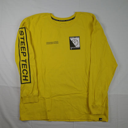 The Northface U Steep Tech Lighting Long Sleeve Yellow Mens XL
