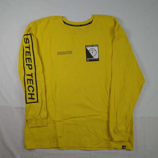 The Northface U Steep Tech Lighting Long Sleeve Yellow Mens XL