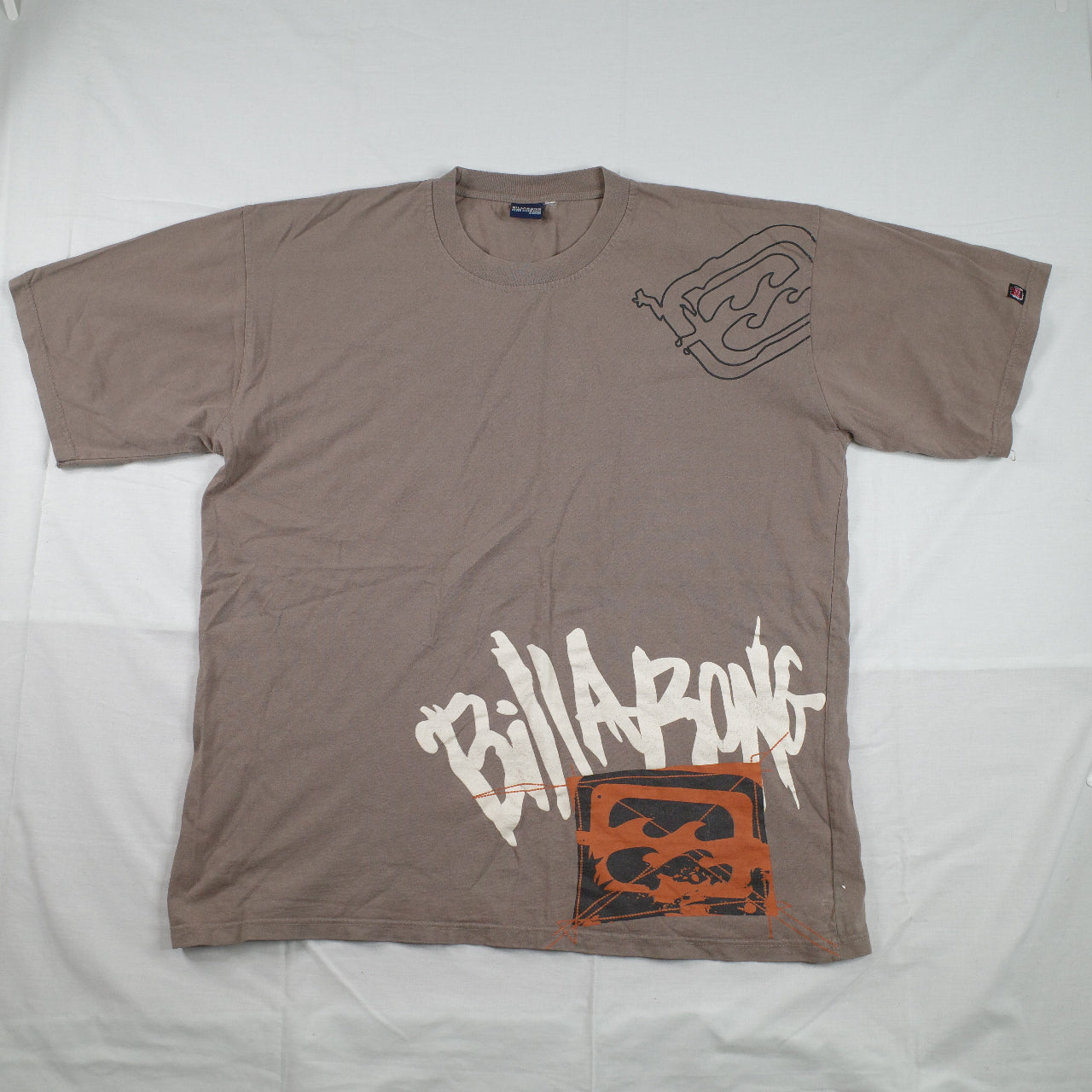 Vintage Y2K Billabong Shirt Mens XXL Light Brown Short Sleeve