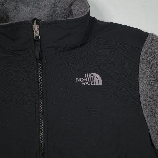 The North Face Denali Full Zip Jacket Grey Black Mens Medium