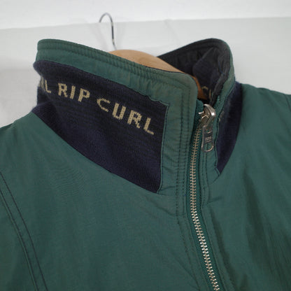 Vintage Ripcurl Green Navy  'The Search' Reversible Jacket 90's Size L Zip Up Jacket Mens Large