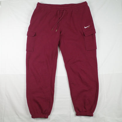 Nike Maroon Burgandy Pop Pocket Track Pant Sweat Pants Mens XXL