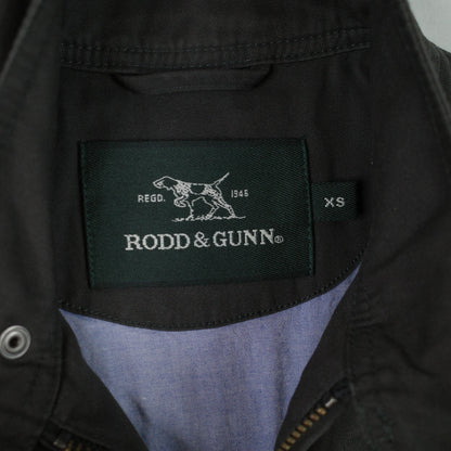 Rodd & Gunn Jacket Mens XS Pewter Cotton Armitage Full Zip Bomber
