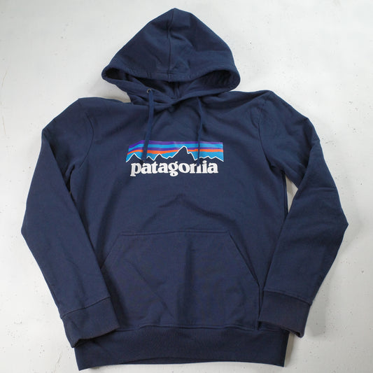 Patagonia Pullover Men's Hoodie P-6 Logo Uprisal Hoodie Black Mens Small