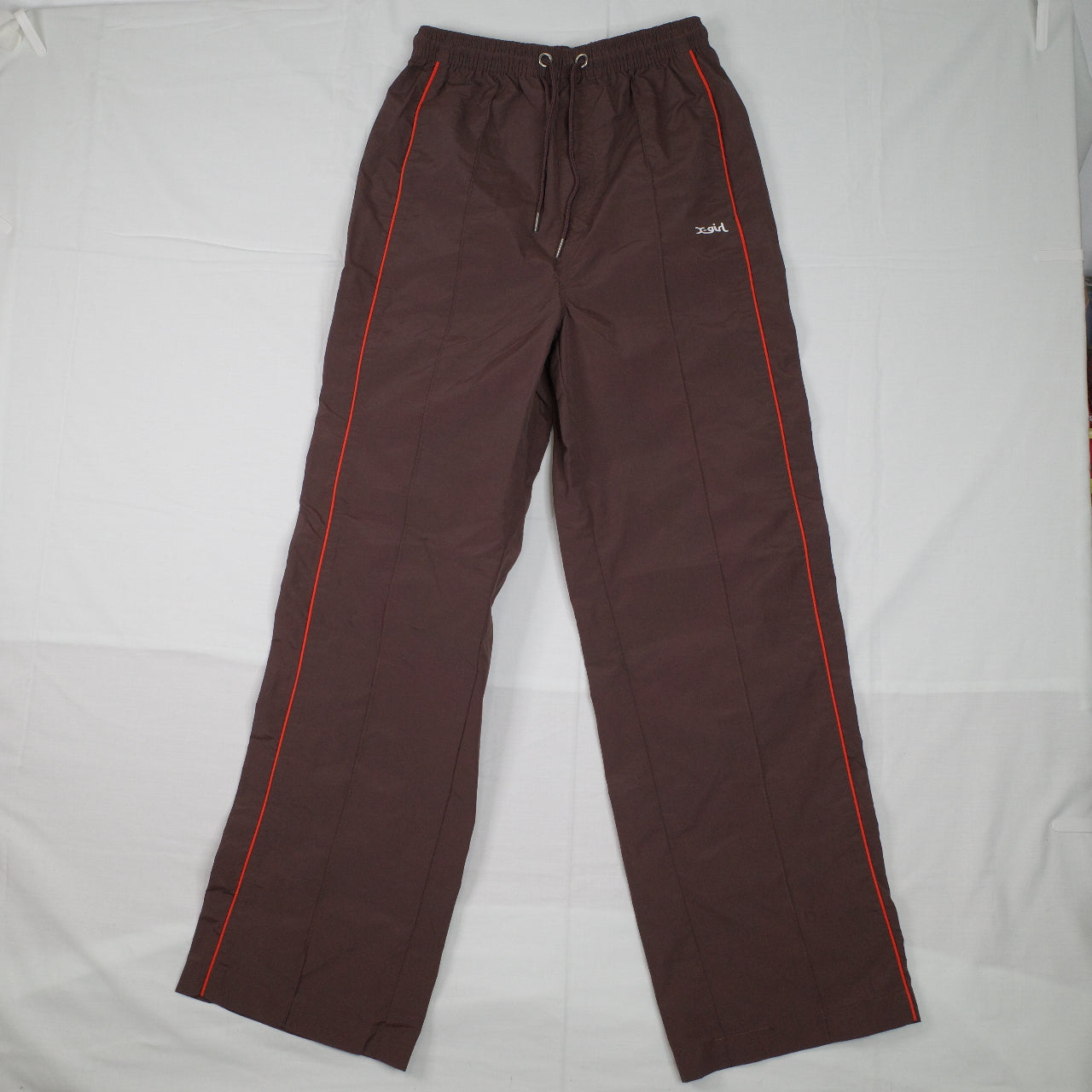 X-Girl Nylon Easy Pant - Mud Coloured Trackpants Womens Size 6 New