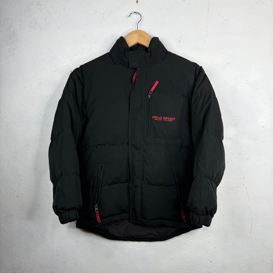 Polo Sport Ralph Lauren Vintage Black 67 Puffer Womens Medium
