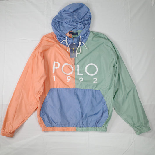 Polo Ralph Lauren Polo Sport Pastel 1992 Windbreaker Jacket Mens Medium NWT
