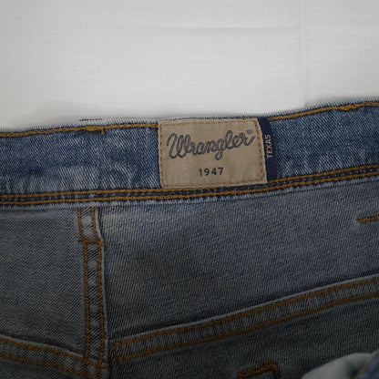 Wrangler Mens Jeans W42 L32 Cowboy Texas Light Blue Denim