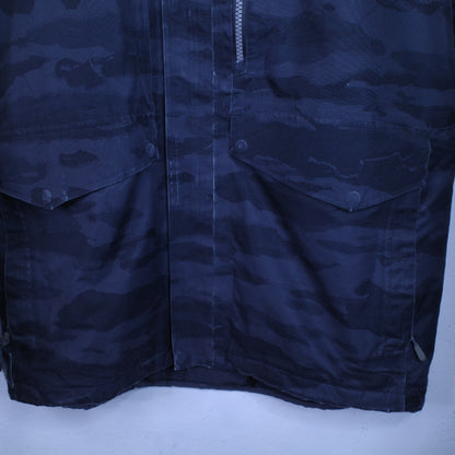 The North Face Black Camo Full Zip Waterproof Jacket Men's Medium Dryvent