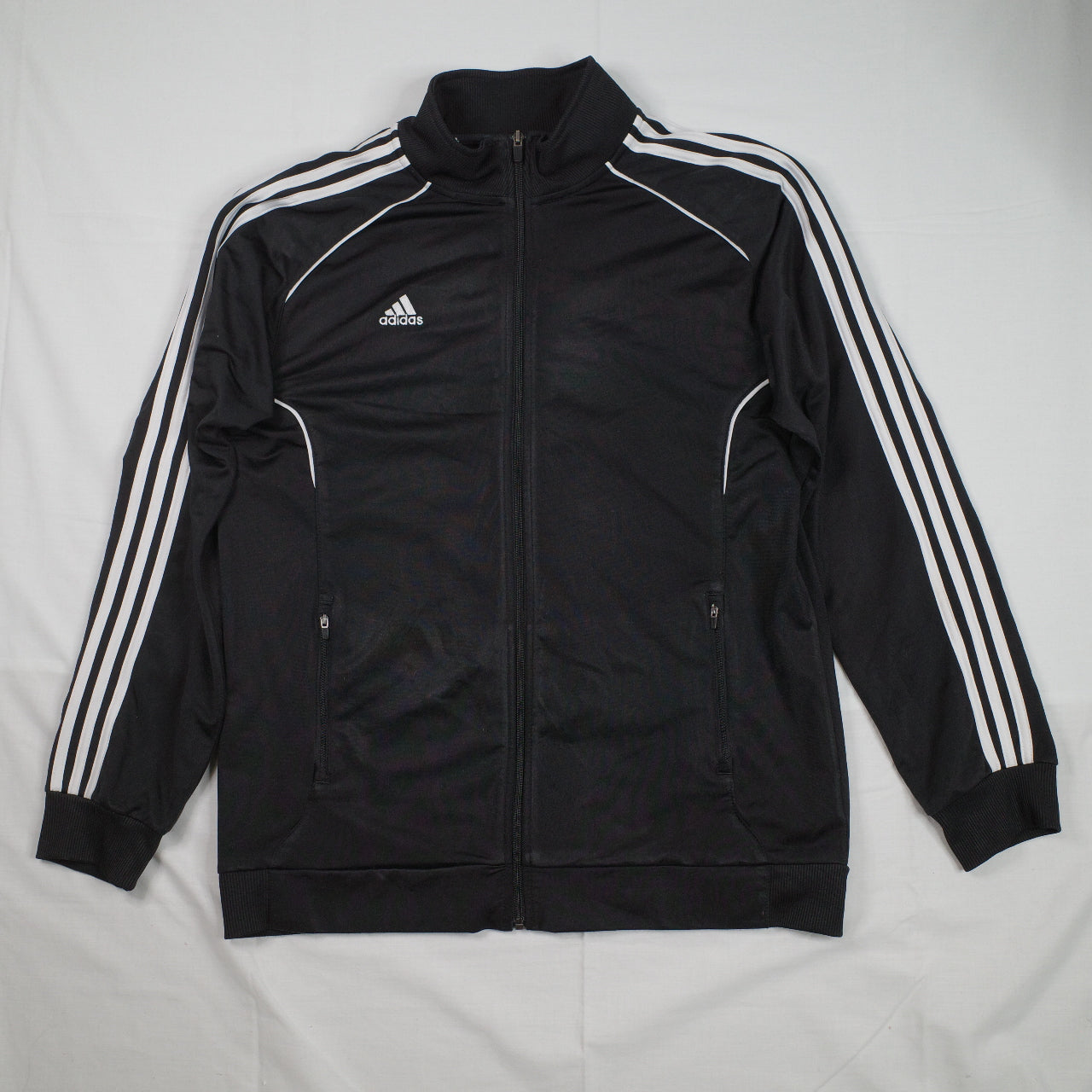 Adidas Originals 3 Stripe Trefoil Track Jacket Black Size Large