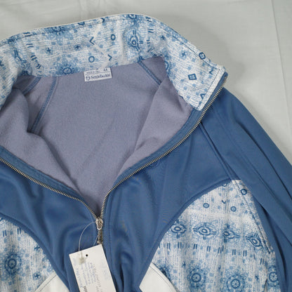 Vintage Sergio Tacchini Sample Promo Light Blue Track Set Jacket Pants Italy Made Womens Small NWT rare