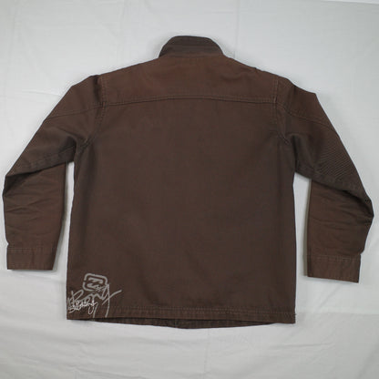 Billabong 2000's Brown Script Bomber Jacket Women's 18