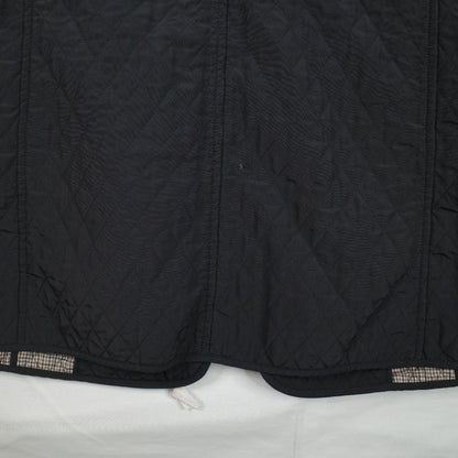 Max Mara Vintage Quilted Black Jacket Missing Buttoms Size 14
