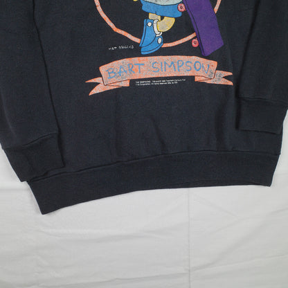 Vintage The Simpsons Bart Simpson Sweater Crewneck Mens Medium print cracking