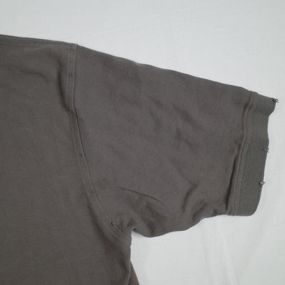 Vintage Converse Distressed Dark Grey Mens Short Sleeve Polo Medium New