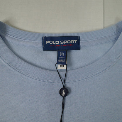 Polo Ralph Lauren Polo Sport Baby Blue Spell Out Sweater Crewneck Mens XXL NWT