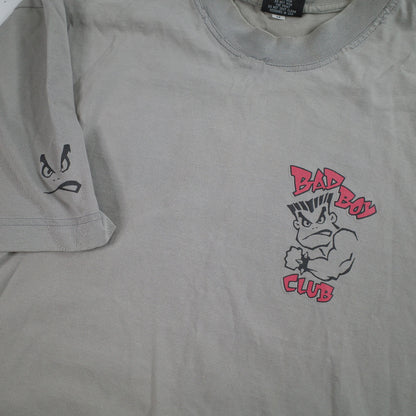 Vintage Lifes A Beach Bad Boy Club Shirt Size Medium Oversized Grey