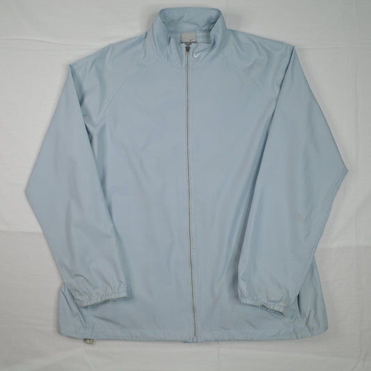 Vintage Nike Packable Baby Blue Track Zip Up Jacket Mens M