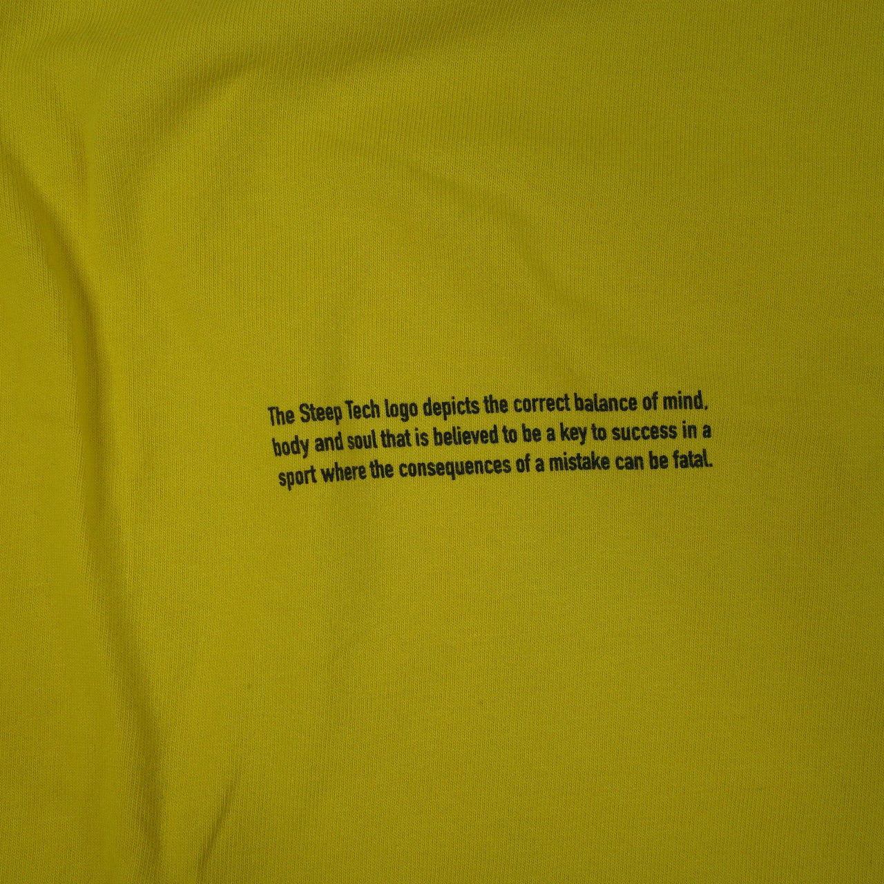 The Northface U Steep Tech Lighting Long Sleeve Yellow Mens XL