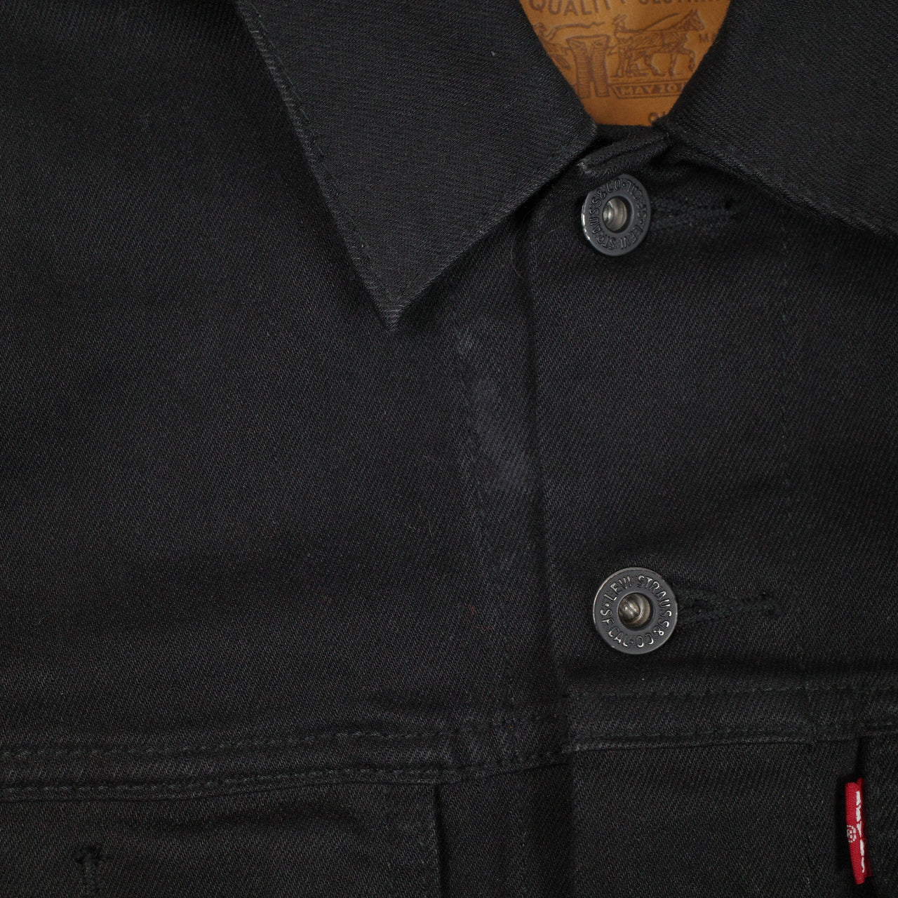 Levis Trucker Jacket Black Dark Horse WaterLess® Mens Large