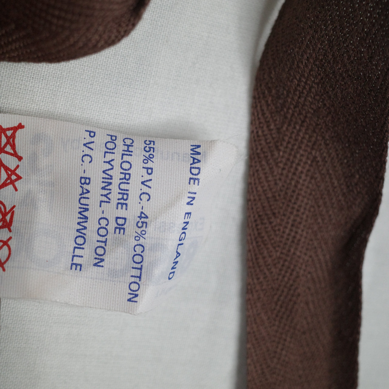 Lea & Perrins Worcester Sauce Vintage Apron by Sari Fabrics PVC Vinyl 1970s