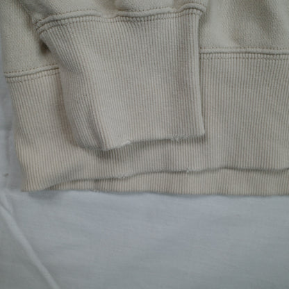 Edwin Heavy Cotton Distressed Sweatshirt Crewneck Beige Mens Large