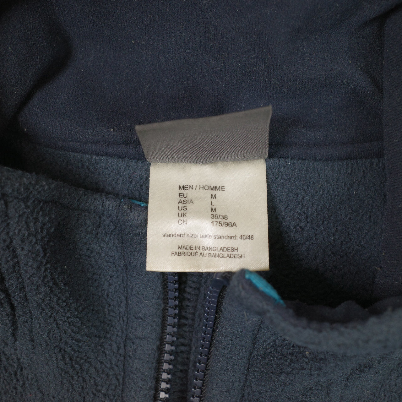 Jack Wolfskin Fleece Mens Medium Blue Nanuk 200 Paw Logo Jacket