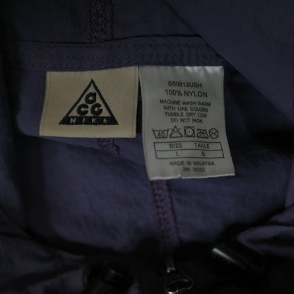 Vintage Nike ACG Purple Maroon Packable Windbreaker Jacket Mens Large FITS XL