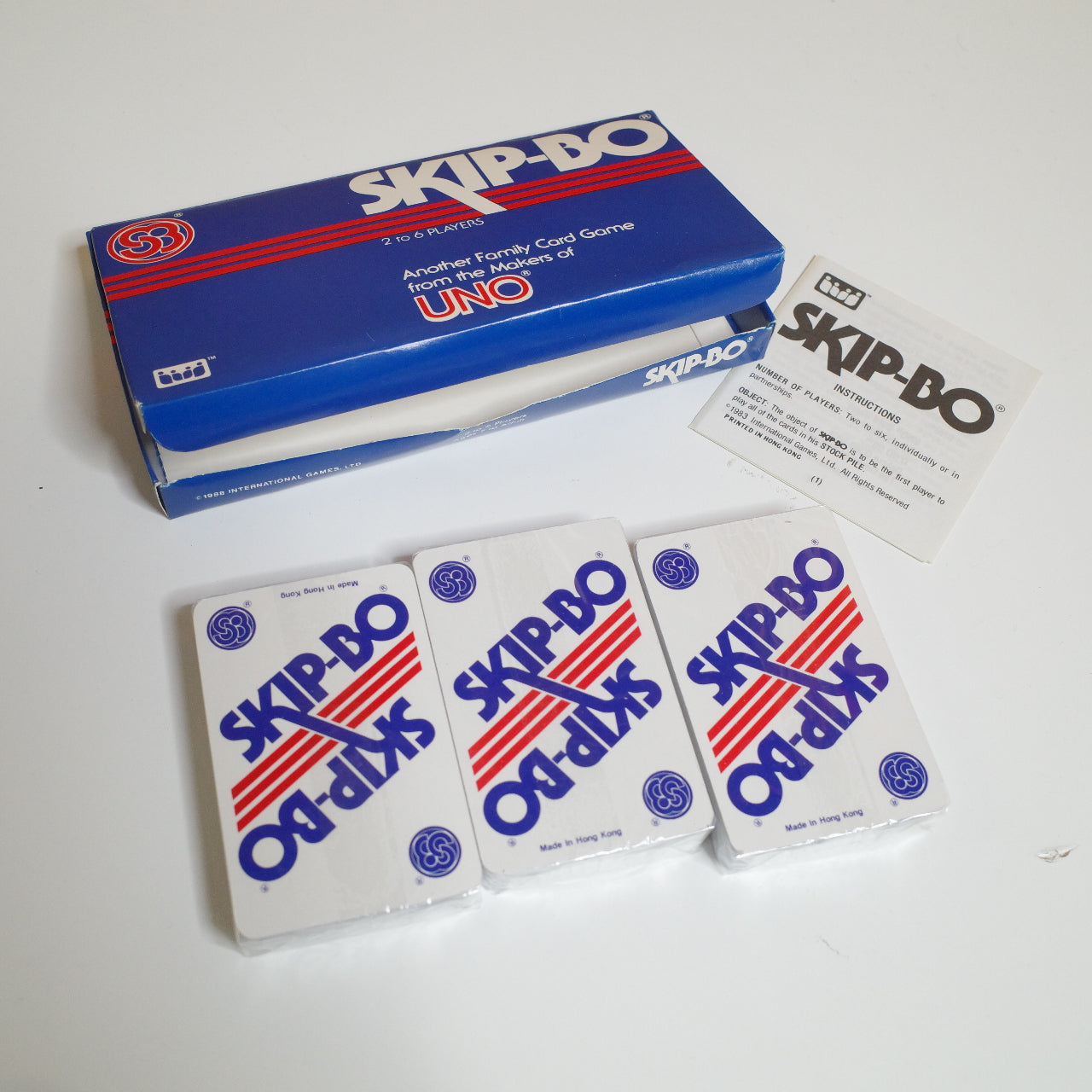 Skip-Bo 1988 Card Game Sealed Factory Sealed Makers Of Uno