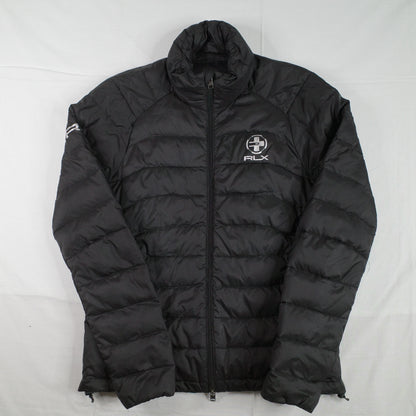 RLX Ralph Lauren Down Puffer Jacket Small Slim Fit Men Lightweight Black