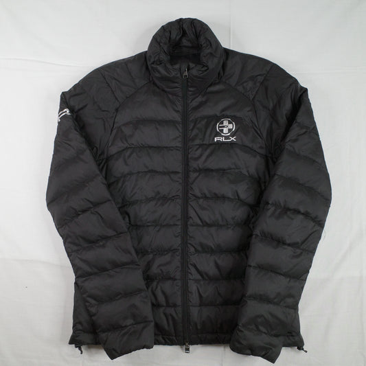 RLX Ralph Lauren Down Puffer Jacket Small Slim Fit Men Lightweight Black