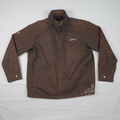 Billabong 2000's Brown Script Bomber Jacket Women's 18
