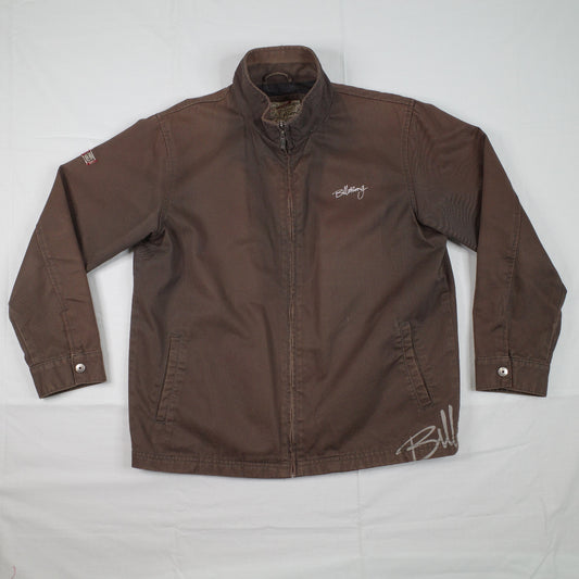 Billabong 2000's Brown Script Bomber Jacket Women's 18