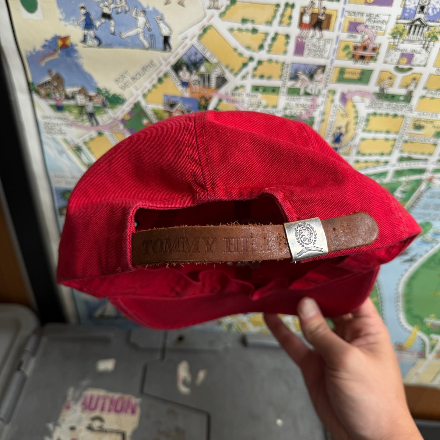 Tommy Girl Vintage Tommy Hilfiger Red Adjustable Cap Hat