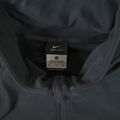 Nike Dri Fit Zip Track Jacket Black Womens XL
